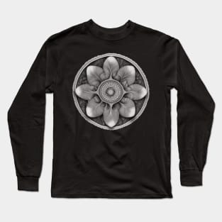 Mushroom Gills Mandala Long Sleeve T-Shirt